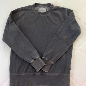 AMERICAN EAGLE SWEATSHIRT-Crew Neck, Super Soft in Distressed Gray Size XS